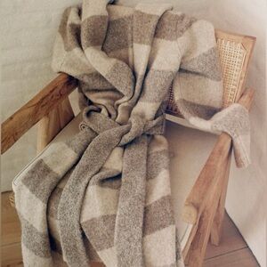 Jenni Kayne Sweater Coat Oatmeal Stripe 
Size XXS